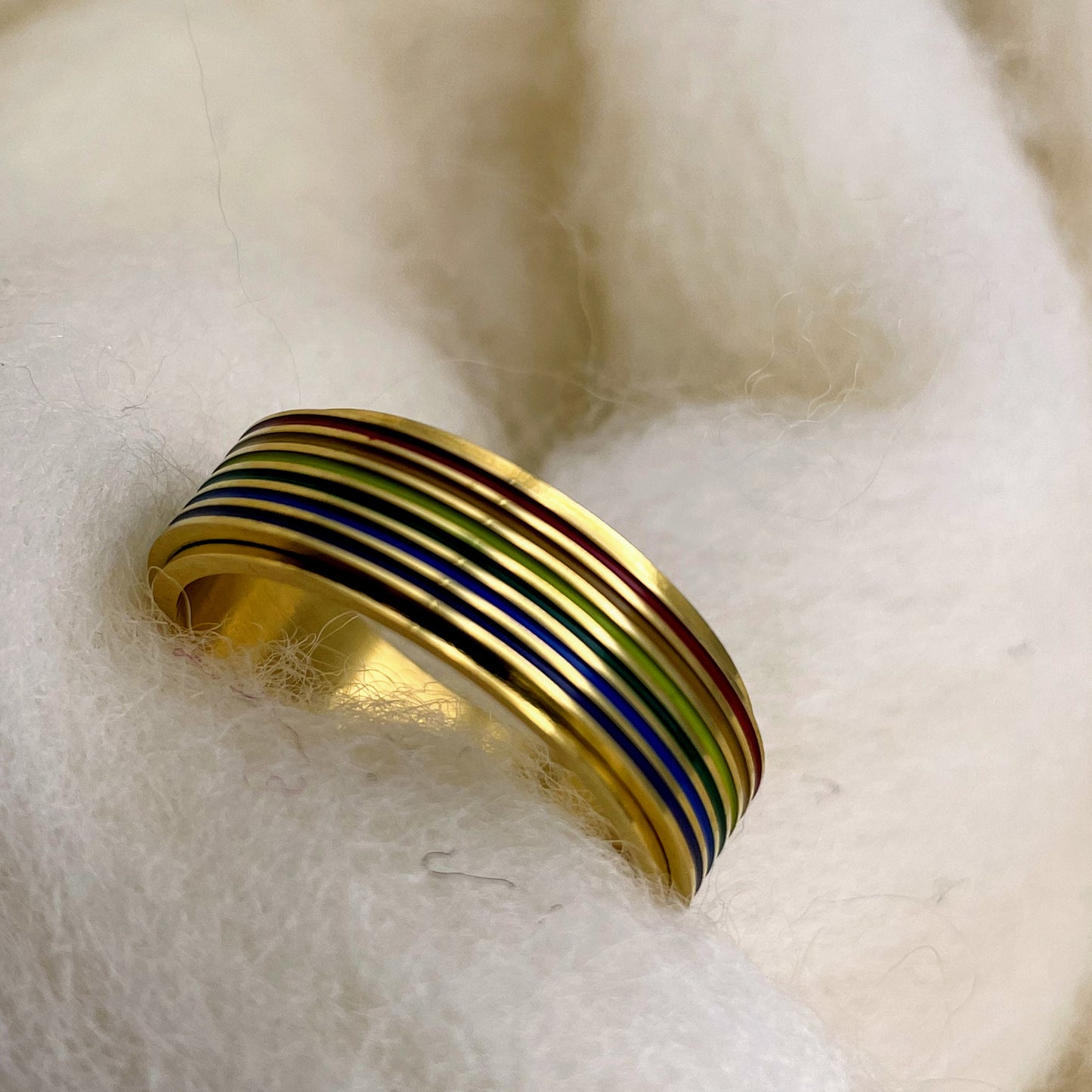 Rainbow Spinner Ring