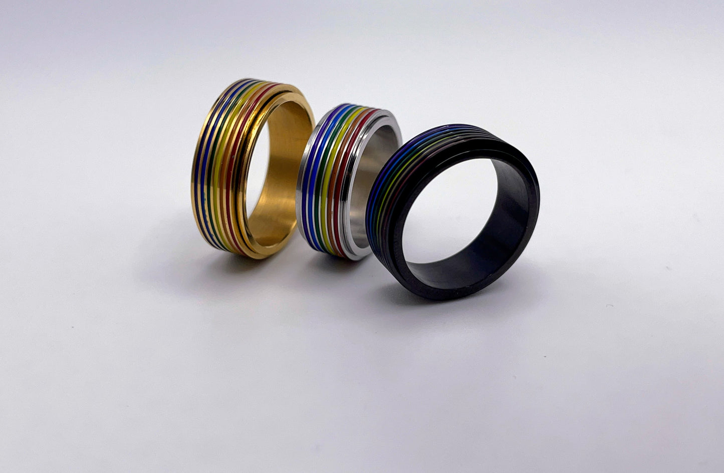 Rainbow Spinner Ring